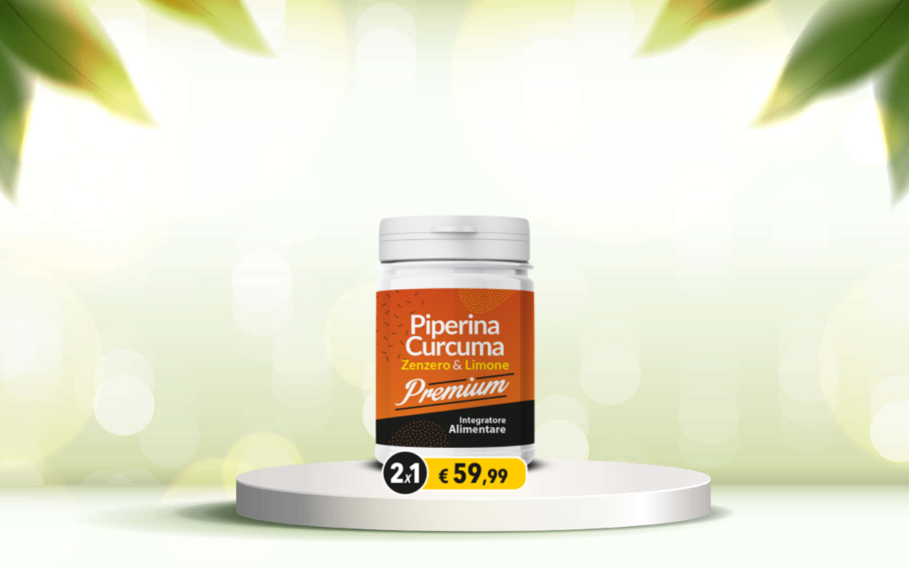 Scopri come depurare l’organismo con Piperina e Curcuma Premium: ordina ora