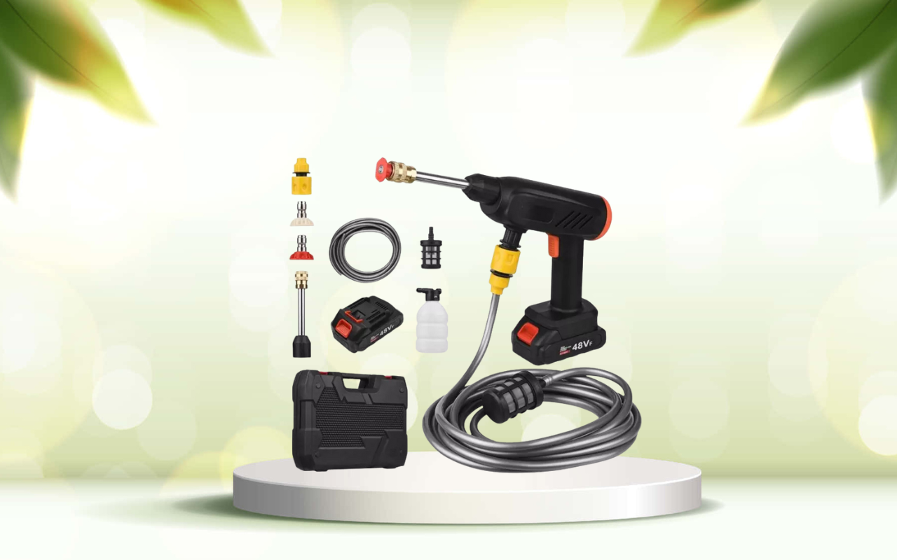 Scopri la pistola idropulitrice elettrica per pulizie profonde ovunque senza fatica